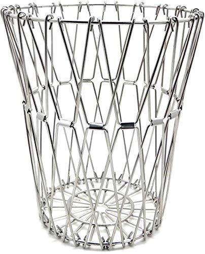 3040 Multipurpose Fruit Basket Stainless Steel Wire Bowl Foldable Basket for Vegetable / Fruits / Dining - SkyShopy 3040 Multipurpose Fruit Basket Stainless Steel Wire Bowl Foldable Basket for Vegetable / Fruits / Dining - SkyShopy